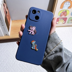 2pcs/set My Little Pony Cartoon Anime Alloy Phone Stickers