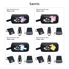 7 Styles Sanrio Cartoon Anime Waterproof Canvas Pencil Bag