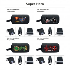 8 Styles Marvel Comics Cartoon Anime Waterproof Canvas Pencil Bag