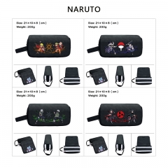 6 Styles Naruto Cartoon Anime Waterproof Canvas Pencil Bag