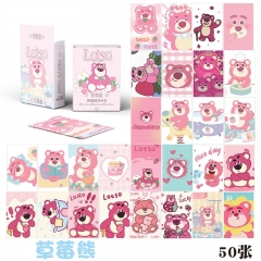 50PCS/SET Lots-o'-Huggin' Bear Cartoon Anime Paper Lomo Card Set