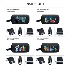 4 Styles Inside Out Cartoon Anime Waterproof Canvas Pencil Bag