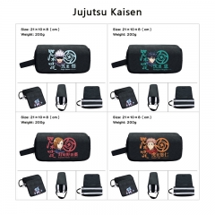 4 Styles Jujutsu Kaisen Cartoon Anime Waterproof Canvas Pencil Bag