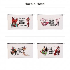 7 Styles Hazbin Hotel Cartoon Anime Canvas Pencil Bag