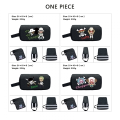 9 Styles One Piece Cartoon Anime Waterproof Canvas Pencil Bag