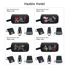 7 Styles Hazbin Hotel Cartoon Anime Waterproof Canvas Pencil Bag