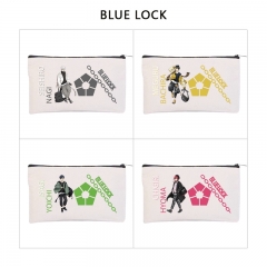 5 Styles Blue Lock Cartoon Anime Canvas Pencil Bag