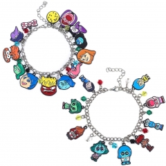 2 Styles Inside Out Cartoon Anime Alloy Bracelet