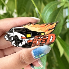 65.7*30*2MM Initial D Cartoon Pin Anime Alloy Brooch