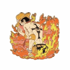 50*47.6*2MM One Piece Cartoon Pin Anime Alloy Brooch