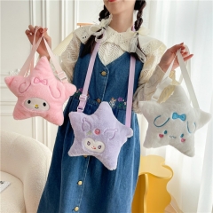 3 Styles Sanrio Kuromi My Melody Cinnamoroll Cartoon Anime Plush Bag