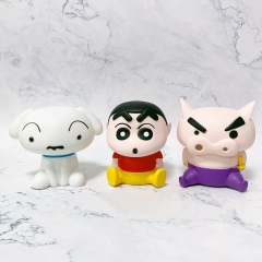 3 Styles Crayon Shin-chan Anime PVC Figure Money Pot