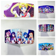 5 Styles Pretty Soldier Sailor Moon Cartoon PU Purse Anime Short Wallet