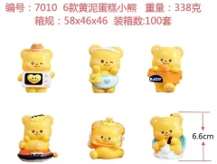 6PCS/SET Winnie the Pooh Cartoon Anime PVC Figure