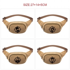 19 Styles Genshin Impact Cosplay Anime Canvas Waist Bag