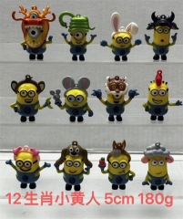 12PCS/SET 5CM Despicable Me Cartoon Anime PVC Figure