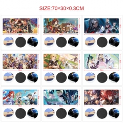 14 Styles 70*30CM Genshin Impact Cartoon Pattern Anime Mouse Pad