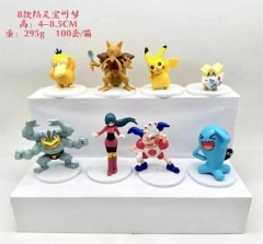 8PCS/SET 4-8CM Pokemon Cartoon Anime PVC Figure