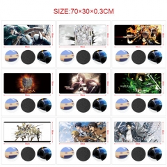 11 Styles 70*30CM Attack on Titan/Shingeki No Kyojin Cartoon Pattern Anime Mouse Pad