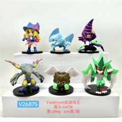 6PCS/SET 6-10CM Yu Gi Oh Cartoon Anime PVC Figure