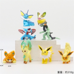 8PCS/SET 6-8CM Pokemon Cartoon Anime PVC Figure