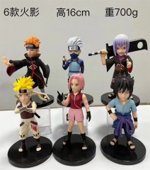 6PCS/SET 16CM Naruto Cartoon Anime PVC Figure