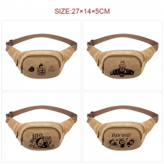 7 Styles Labubu Cosplay Anime Canvas Waist Bag