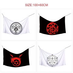 100*60cm 6 Styles Fullmetal Alchemist Hot Sale Flag Anime Decoration Flag