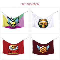 100*60cm 6 Styles Brawl Stars Hot Sale Flag Anime Decoration Flag