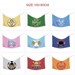 100*60cm 9 Styles One Piece Hot Sale Flag Anime Decoration Flag