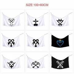 100*60cm 10 Styles Kingdom Hearts Hot Sale Flag Anime Decoration Flag