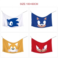 100*60cm 7 Styles Sonic the Hedgehog Hot Sale Flag Anime Decoration Flag