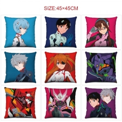 45*45cm 10 Styles EVA/Neon Genesis Evangelion Cartoon Two Sides Anime Pillow