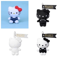 9cm 4 Styles Sanrio Hello Kitty Cartoon Anime Plush Toy Pendant Keychain