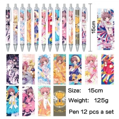 12pcs/set 2 Styles Puella Magi Madoka Magica Cartoon Anime Pen Stationery