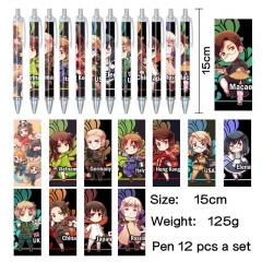 12pcs/set 2 Styles Axis Powers Hetalia Cartoon Anime Pen Stationery