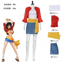 12 Sizes One Piece Monkey D Luffy Cartoon Cosplay Anime Costume Set