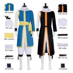 2 Styles 7 Sizes Fairy Tail Natsu Cartoon Cosplay Anime Costume Set