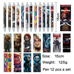 12pcs/set Child's Play Cartoon Anime Pen Stationery