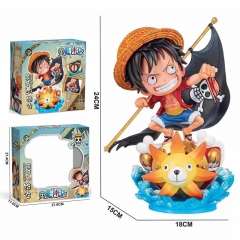 24cm One Piece ALL STAR Monkey D Luffy Cartoon Anime PVC Figure