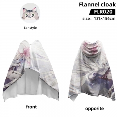 131*156cm 2 Styles Guilty Crown Cartoon One Side Anime Flannel Cloak