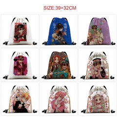 10 Styles 39*32CM Toilet-Bound Hanako-kun Anime Cartoon Drawstring Bag