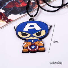 2 Styles Captain America Cartoon Anime Keychain/Necklace