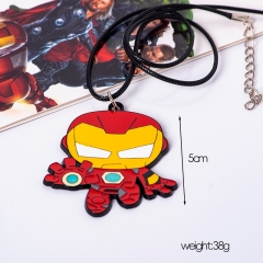 2 Styles Iron Man Cartoon Anime Keychain/Necklace