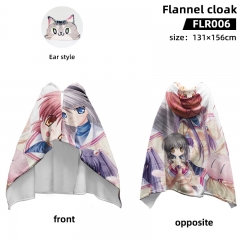 131*156cm Clannad Cartoon One Side Anime Flannel Cloak