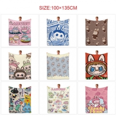 14 Styles 100*135CM LABUBU Anime Cartoon Summer Quilt