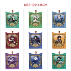 17 Styles 100*135CM Genshin Impact Anime Cartoon Summer Quilt