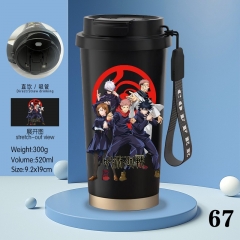 520ml Jujutsu Kaisen Cartoon Stainless Steel Coffee Cup Anime Mug