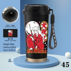 520ml Inuyasha Cartoon Stainless Steel Coffee Cup Anime Mug