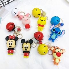 8 Styles Mickey Minnie Mouse Donald Duck Cartoon Anime Figure Keychain